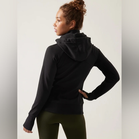 Athleta Triumph Hoodie Black S NWT - Picture 2 of 7